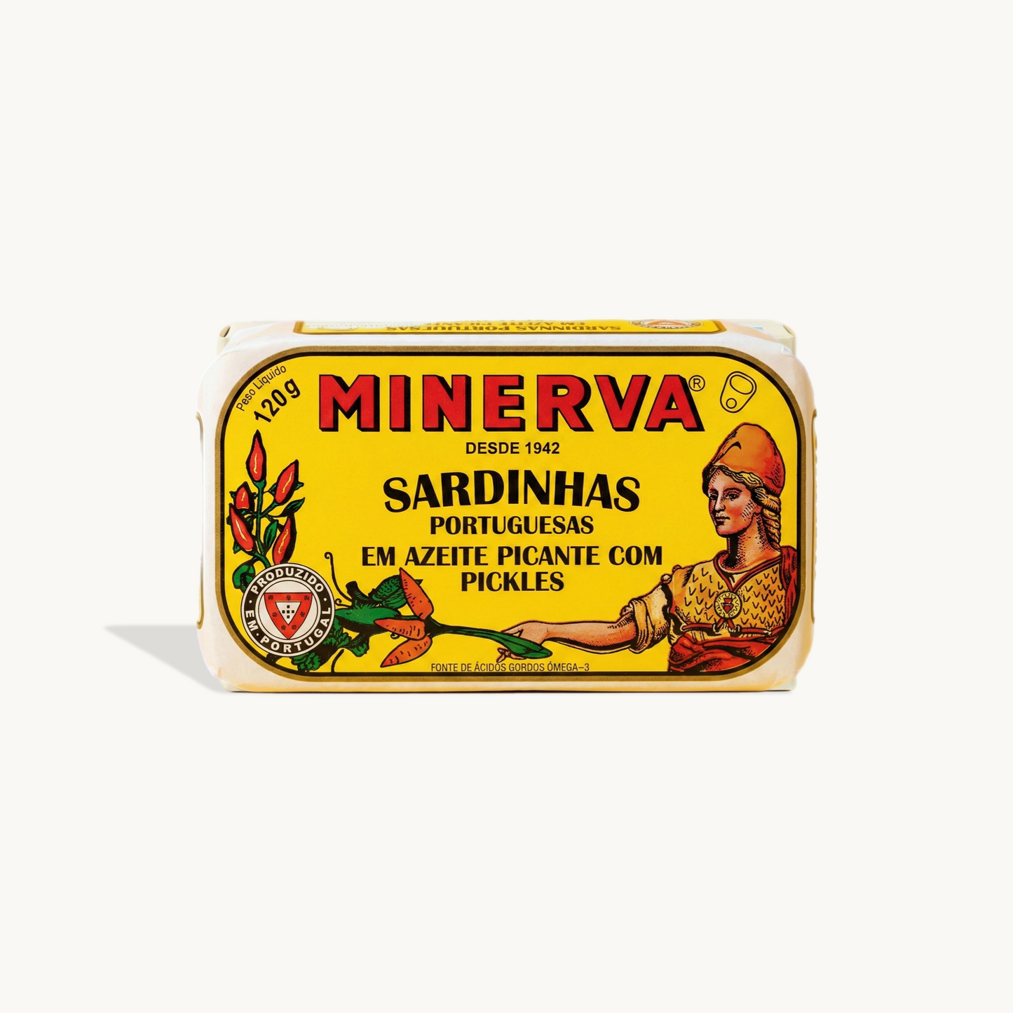 Minerva Sardines in Spiced Olive Oil with Pickles