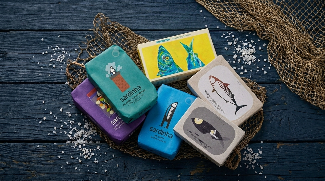 The best tinned sardines in the UK — a selection of premium sardine tins from Portugal and Cornwall