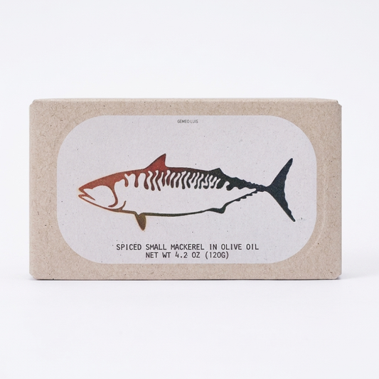 José Gourmet Spiced Small Mackerel in Extra Virgin Olive Oil