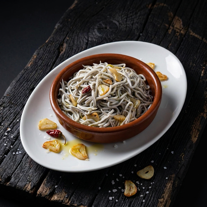 Portomar Surimi Baby Eels in Garlic Spice Sauce
