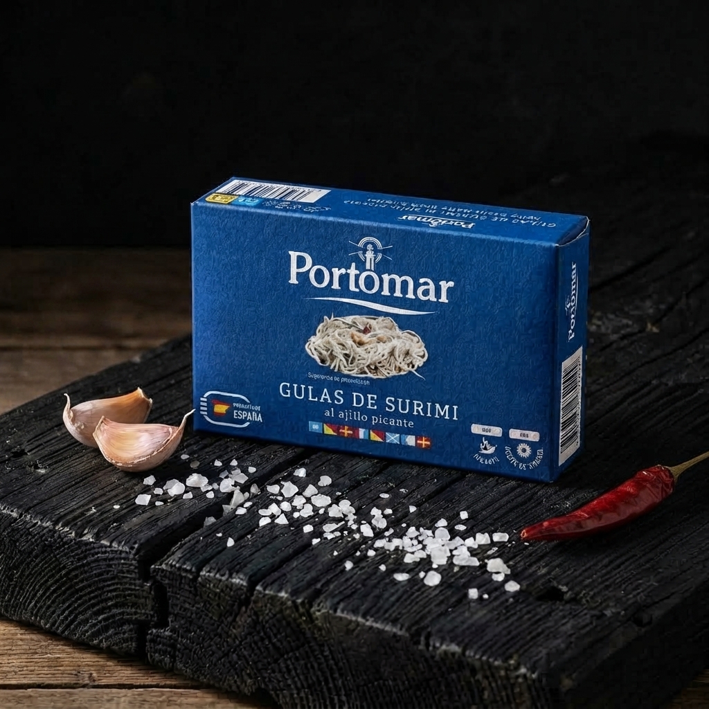 Portomar Surimi Baby Eels in Garlic Spice Sauce