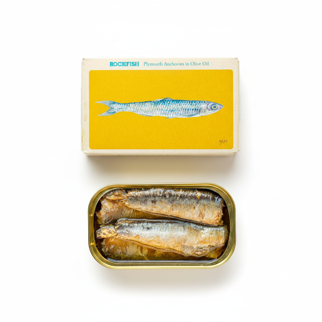 Rockfish Plymouth Anchovies in Olive Oil